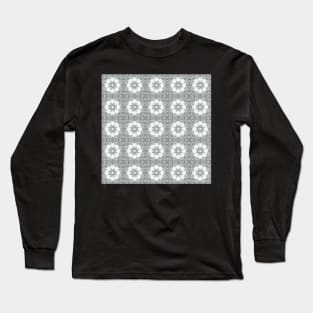 Winter Road Aerial view Kaleidoscope pattern 48 Long Sleeve T-Shirt